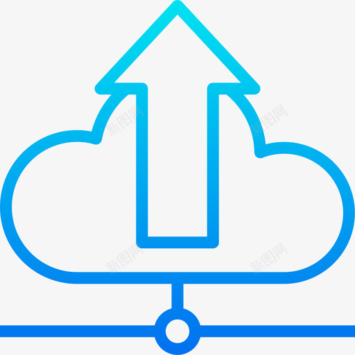 云数据和网络管理2梯度图标svg_新图网 https://ixintu.com 数据 梯度 网络管理