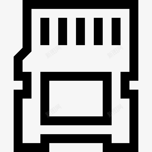 Sd卡云计算39线性图标svg_新图网 https://ixintu.com Sd 云计算 线性