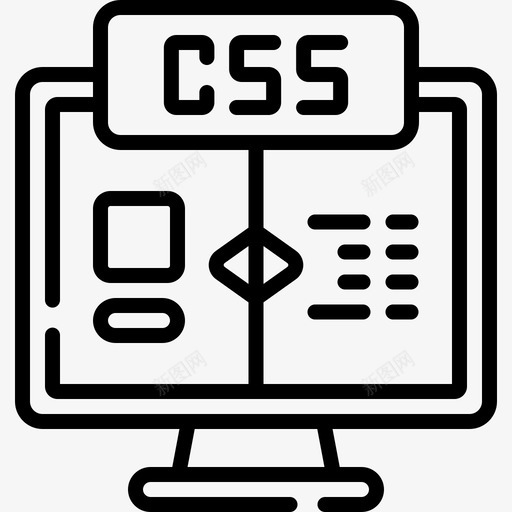 Cssweb开发52线性图标svg_新图网 https://ixintu.com 开发 线性