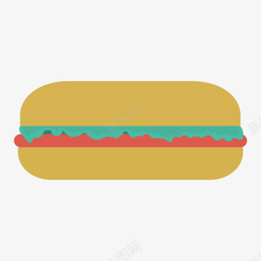 汉堡食品和饮料29平的图标图标