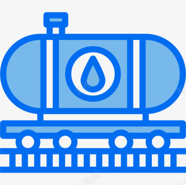 油火车能源48蓝色图标图标