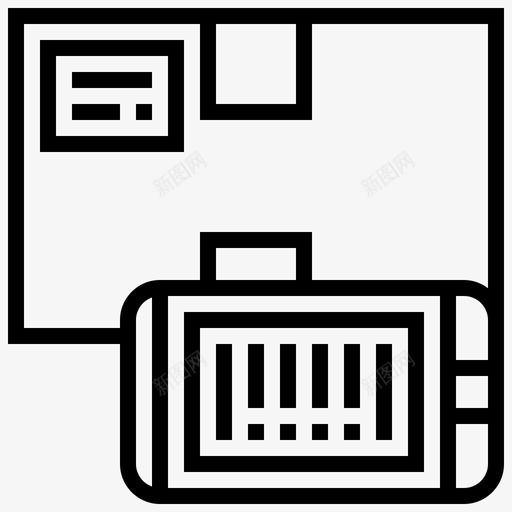 代码扫描交付包装图标svg_新图网 https://ixintu.com 交付 产品 代码 包装 扫描