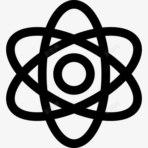 原子物理学19线性图标svg_新图网 https://ixintu.com 原子 物理学 线性