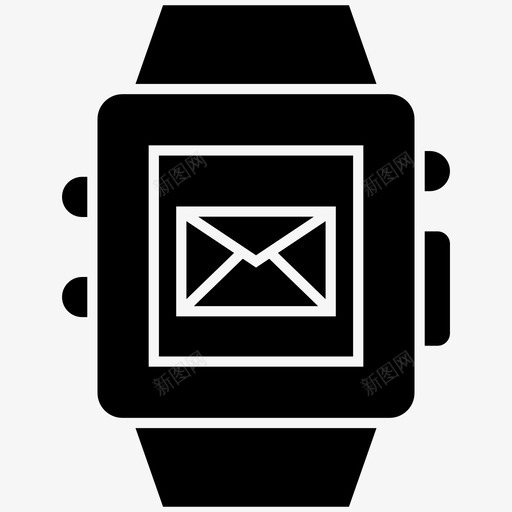 智能手表移动手表智能腕带图标svg_新图网 https://ixintu.com 可穿 字形 手表 手镯 技术 数字 智能 移动 穿戴 腕带 设备