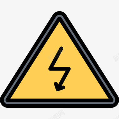 电气危险电工9颜色图标图标
