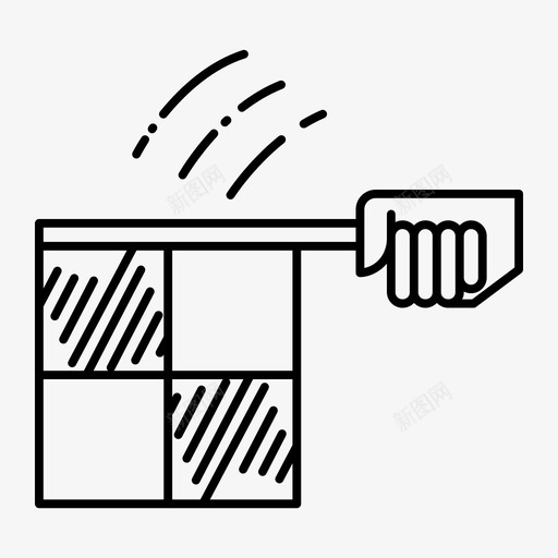 越位旗足球裁判图标svg_新图网 https://ixintu.com 体育 裁判 越位 足球