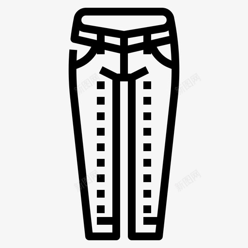 牛仔裤女式旅行包装2直线型图标svg_新图网 https://ixintu.com 包装 女式 旅行 旅行包 牛仔裤 直线 线型