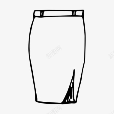 裙子衣服时装图标图标