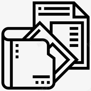 文件业务基础7线性图标图标