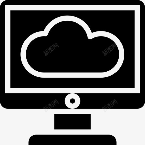 云计算数据和网络管理填充图标svg_新图网 https://ixintu.com 云计算 填充 数据 网络管理