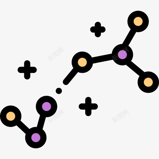 星座空间129线性颜色图标svg_新图网 https://ixintu.com 星座 空间 线性 颜色