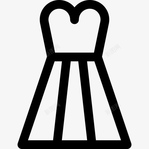 礼服夜派对51直系图标svg_新图网 https://ixintu.com 派对 直系 礼服
