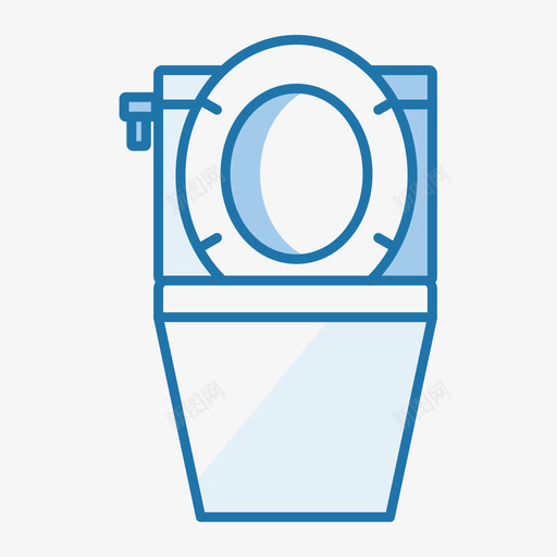 厕洗卫设备-马桶-1svg_新图网 https://ixintu.com 厕洗卫设备-马桶-1