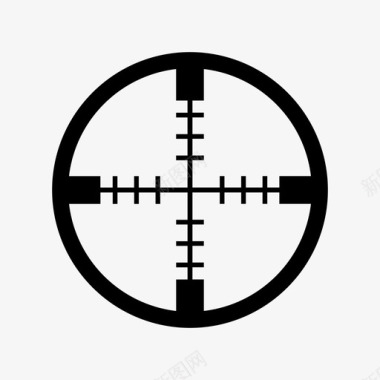 十字准星精度武器图标图标