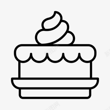 蛋糕面包师面包房图标图标