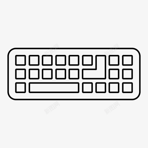 键盘计算机输入图标svg_新图网 https://ixintu.com 书写 技术 计算机 输入 键盘
