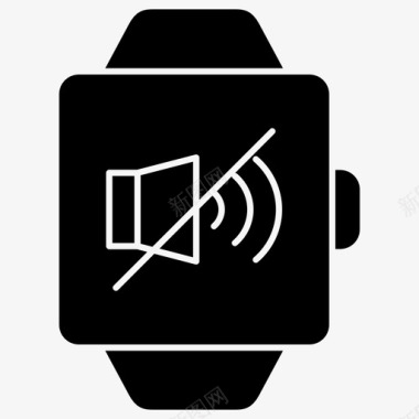 静音禁用声音智能手表图标图标