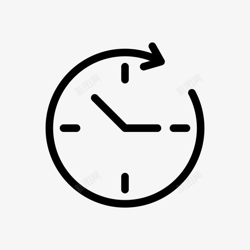 时间时钟最后期限图标svg_新图网 https://ixintu.com 后勤 时钟 时间 最后 期限