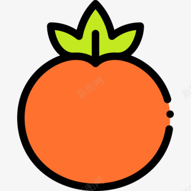 番茄纯素9原色图标图标