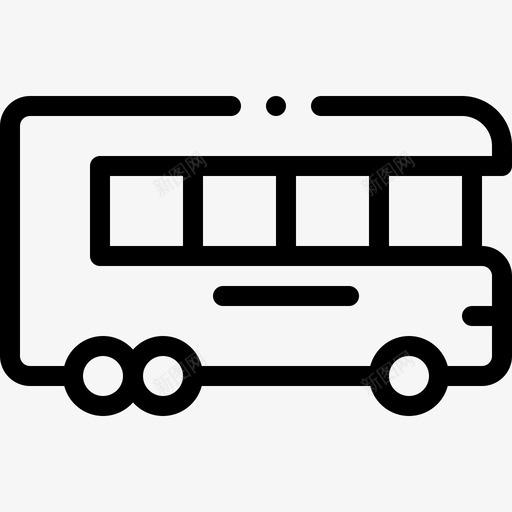直线式卡车车辆和运输工具图标svg_新图网 https://ixintu.com 卡车 直线式 车辆 运输工具