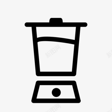 搅拌机电子家用电器图标图标