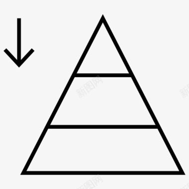 金字塔职业堕落图标图标