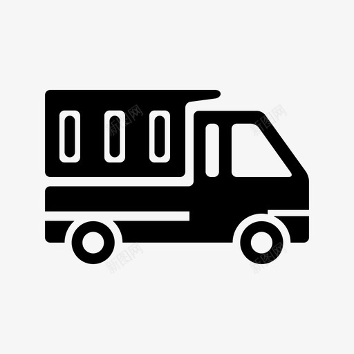 卡车汽车车辆图标svg_新图网 https://ixintu.com 卡车 工程车 汽车 装载 车辆
