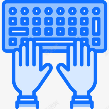 键盘显影剂8蓝色图标图标