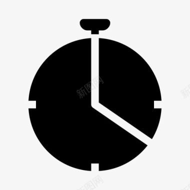 秒表时钟钟面图标图标