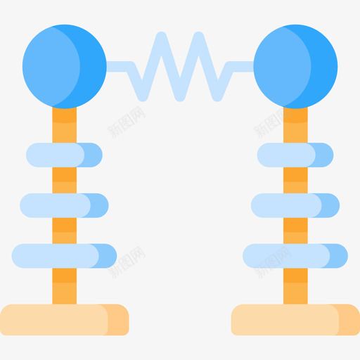 特斯拉线圈物理32扁平图标svg_新图网 https://ixintu.com 扁平 拉线 物理 特斯 线圈