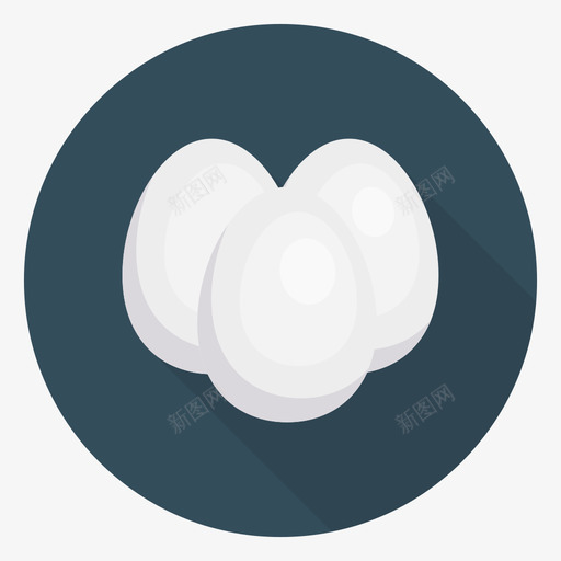 煮蛋食品和饮料30圆形图标svg_新图网 https://ixintu.com 圆形 煮蛋 食品 饮料