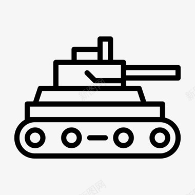 坦克汽车军用图标图标