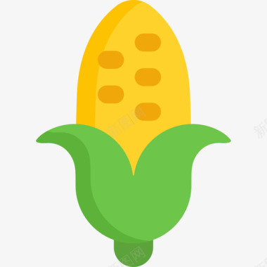 玉米葡萄牙6平坦图标图标