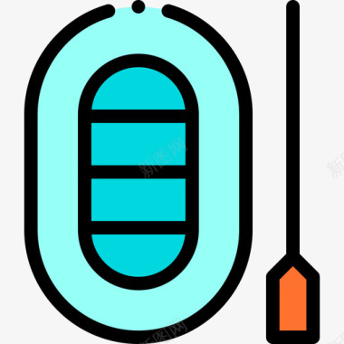 船水上公园31线性颜色图标图标