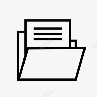 文件夹档案附件图标图标