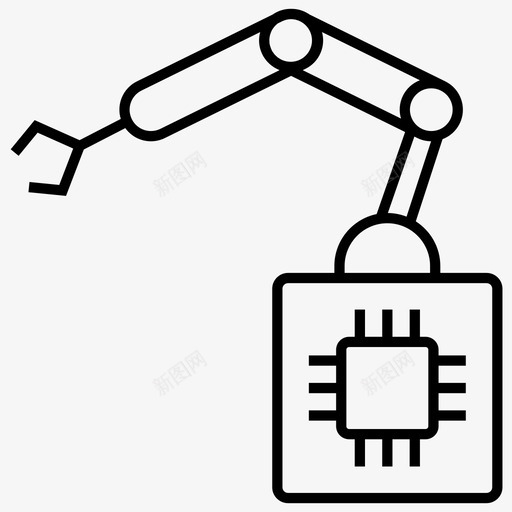 机器人人工智能机器学习图标svg_新图网 https://ixintu.com 人工智能 学习 学习机 敏锐 机器 机器人