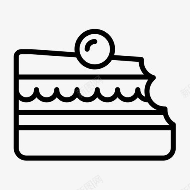 蛋糕小吃咖啡馆图标图标