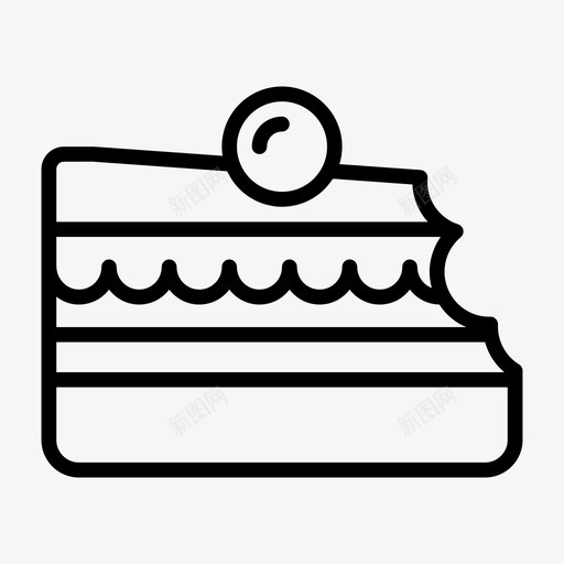 蛋糕小吃咖啡馆图标svg_新图网 https://ixintu.com 咖啡馆 小吃 蛋糕 食物 餐厅