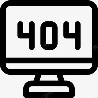 错误404展开63线性图标图标