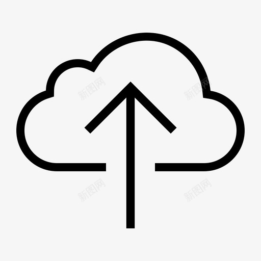 ios-cloud-upload-outsvg_新图网 https://ixintu.com ios-cloud-upload-out