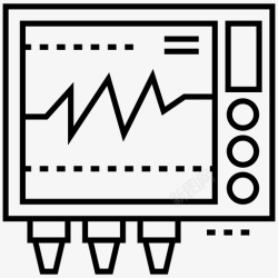 管机心电图机心血管机心率传感器图标高清图片