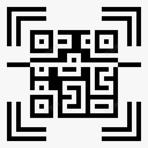 扫描qr联系人信息图标svg_新图网 https://ixintu.com qr qrcodeglyph 信息 扫描 技术 联系人