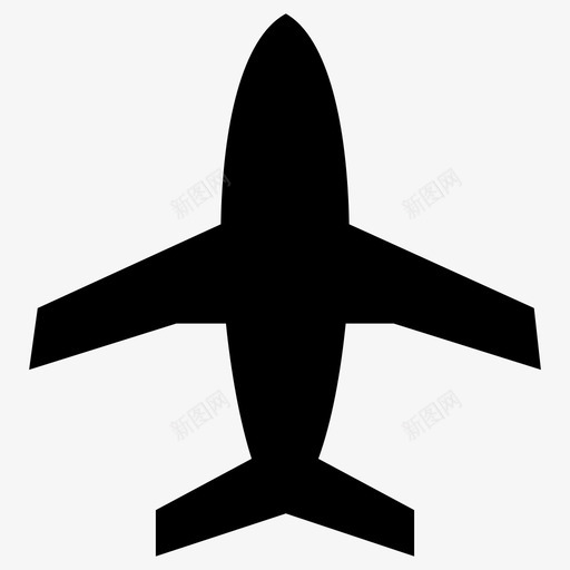 飞机运输车辆图标svg_新图网 https://ixintu.com 车辆 运输 飞机