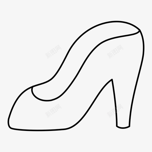 鞋跟衣服鞋类图标svg_新图网 https://ixintu.com 衣服 鞋子 鞋类 鞋跟