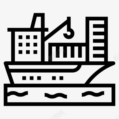 货物船运输图标图标
