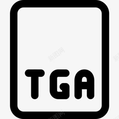 Tga文件图像文件1线性图标图标