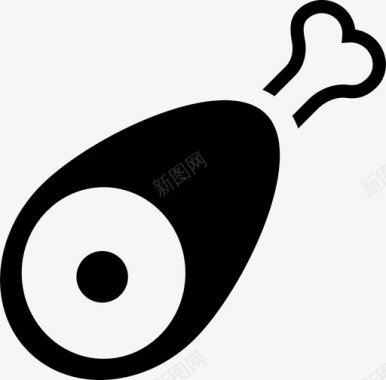 火腿庆典食物图标图标