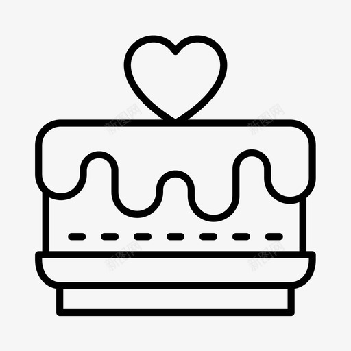 庆祝情人节婚礼图标svg_新图网 https://ixintu.com 婚礼 庆祝 情人节 蛋糕