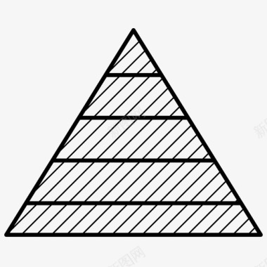 金字塔数据步骤图标图标