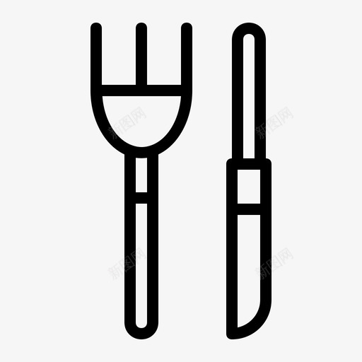 餐具餐食叉子图标svg_新图网 https://ixintu.com 厨房 叉子 酒店 餐具 餐厅 餐食